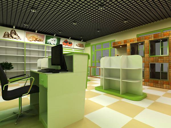 寵物店內(nèi)部裝修效果圖
